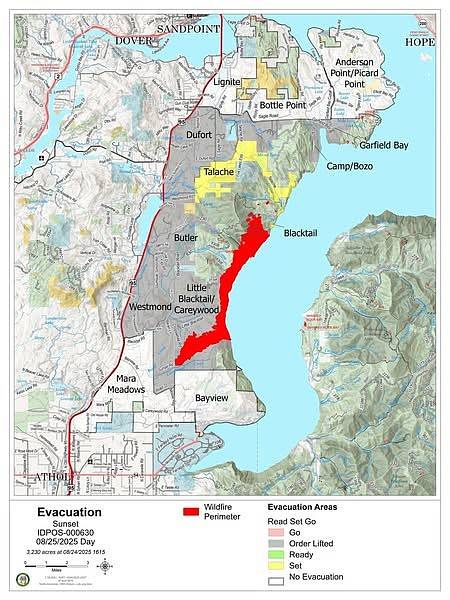 Sunset Fire evacuations lifted