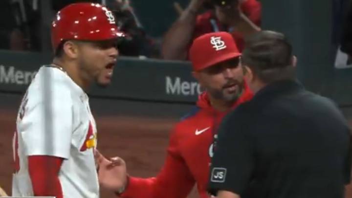 Extraordinary moment MLB star launches bat, throws gum bucket and gets into umpire's face in explosive ejection
