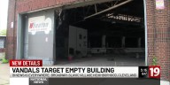 Vandals targetting empty building