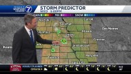 An isolated shower chance for Omaha