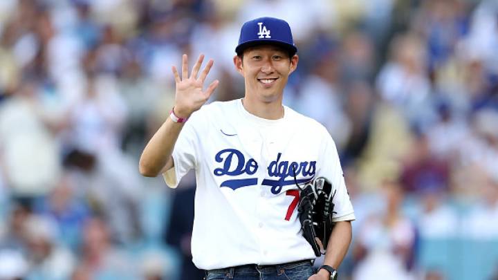 Practice makes perfect! LAFC star Son Heung-min throws strike at Dodger Stadium before Dodgers