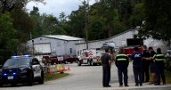 Asphalt tanker fire burns in Hooksett
