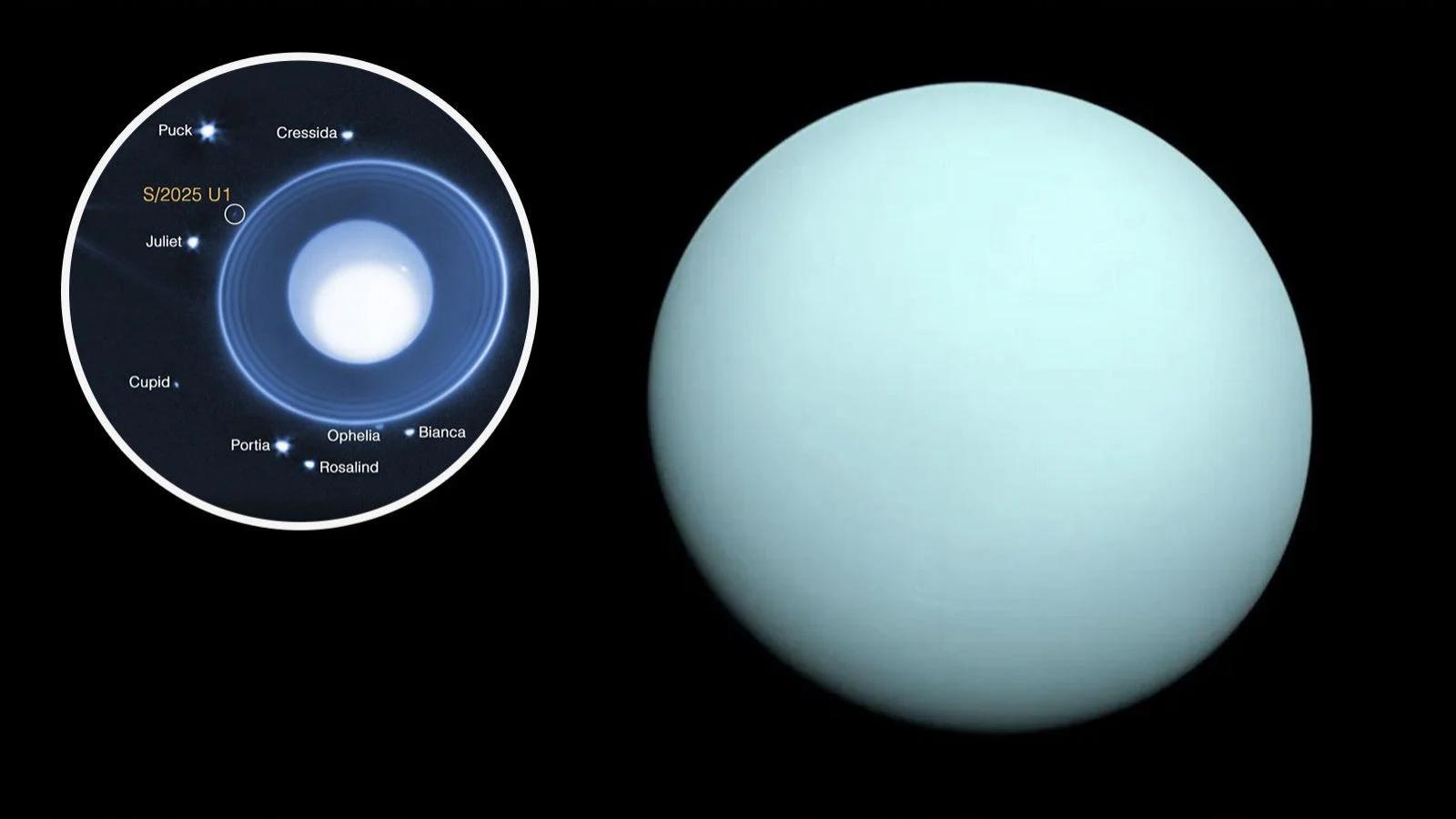 Descubren una nueva luna diminuta orbitando Urano gracias al Telescopio Webb
