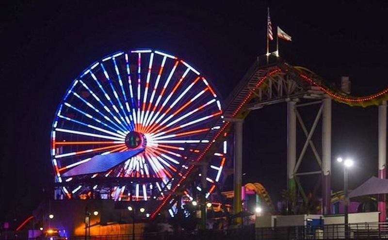 Pacific Park Ferris Wheel to Glow with 90-Foot American Flag for Labor Day