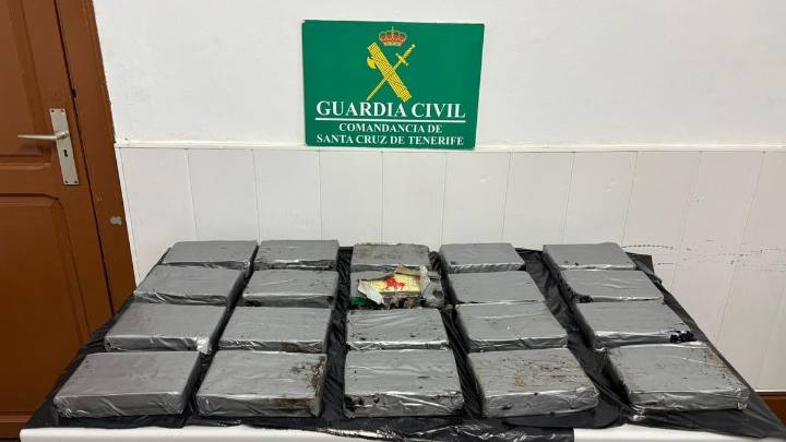 Incautan más de 20 kilos de cocaína en el norte de Tenerife