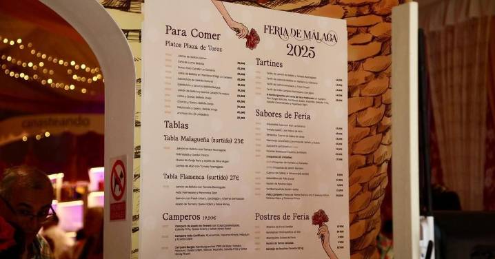 Precios de la Feria de Málaga 2025: desde una tapa con caña a 2,90 hasta un campero por 19,50 euros