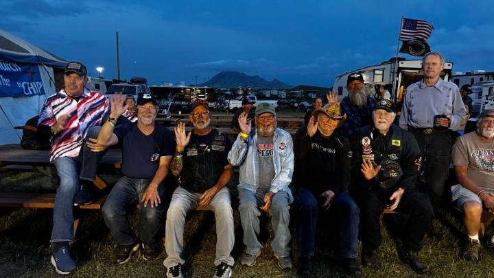 Fox News films live at The Buffalo Chip for rally breakfast