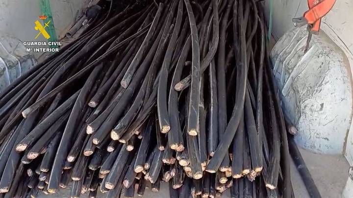 Detenido un grupo delictivo por robar más de 63 km de cable de cobre en Murcia, Alicante y Albacete