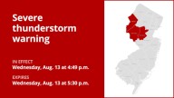 Thunderstorms with damaging winds spark warnings in several N.J. counties Wednesday