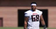 Elijah Wilkinson steps in at right tackle for Falcons