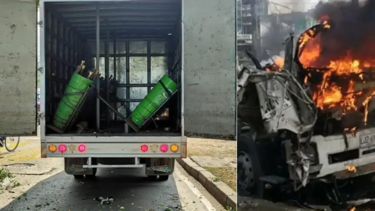 Policía destapó evidencias del atentado con camión bomba en la Base Aérea en Cali: ¿qué tipo de explosivos tenían los cilindros?