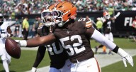K.J. Henry's pick-6 leads Browns to win over Eagles in preseason game with Shedeur Sanders sidelined