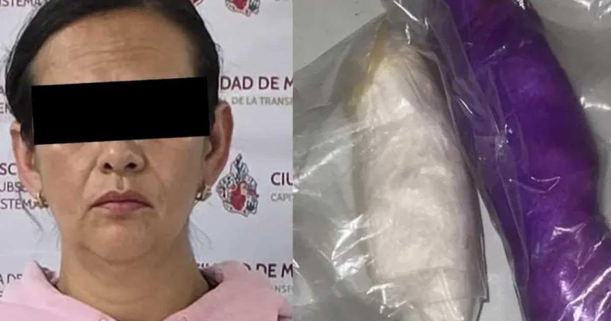 Mujer es detenida por intentar ingresar cocaína al Reclusorio Oriente