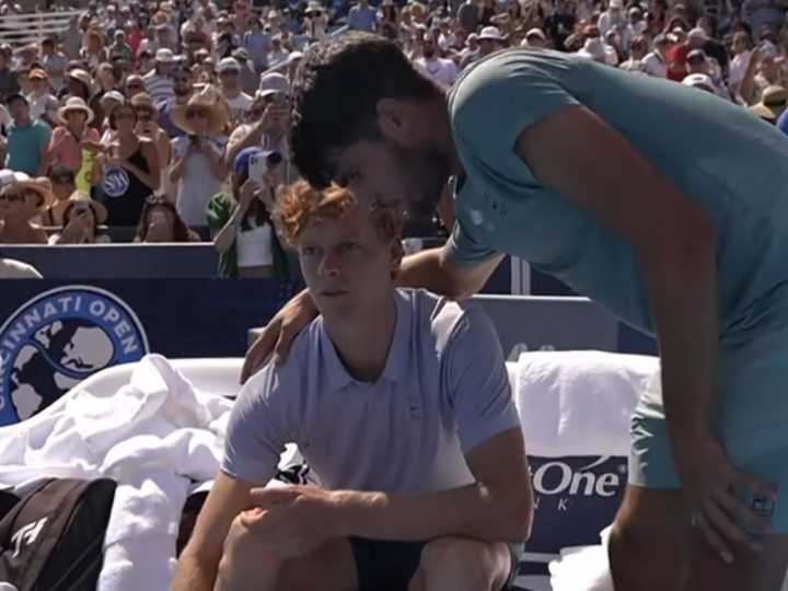 Qué le pasó a Jannik Sinner: los motivos de su abandono ante Alcaraz en la final del Masters 1000 de Cincinnati
