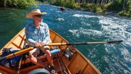 Join a float down the McKenzie River in wooden McKenzie…