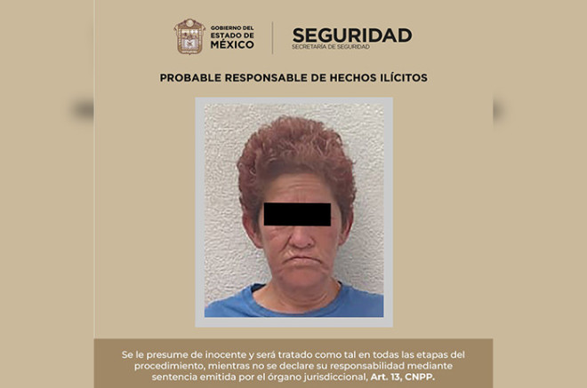 Capturan a mujer con 17 bolsas de cristal en #Lerma