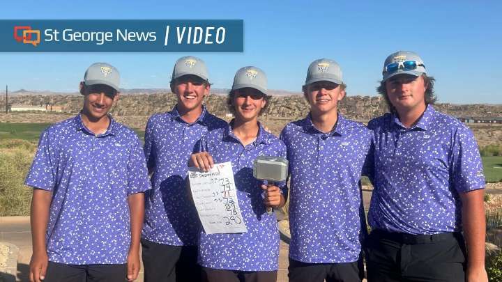 Region 9 boys golf: Desert Hills edges Crimson Cliffs by 1 stroke to win season opener