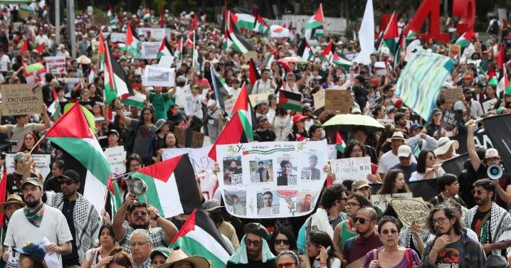 Protestan en CDMX para exigir paz en Gaza y ruptura de diplomacia con Israel