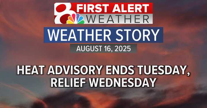 Forecast: Heat loosens grip Wednesday