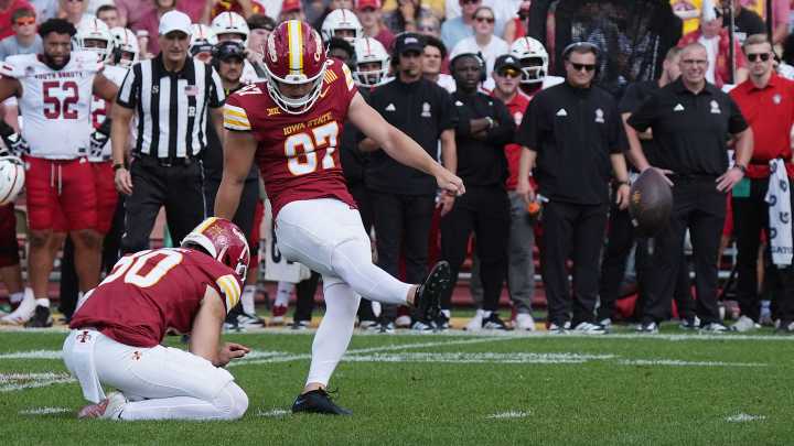 Iowa State football kicker Kyle Konrardy sees legend grow with record