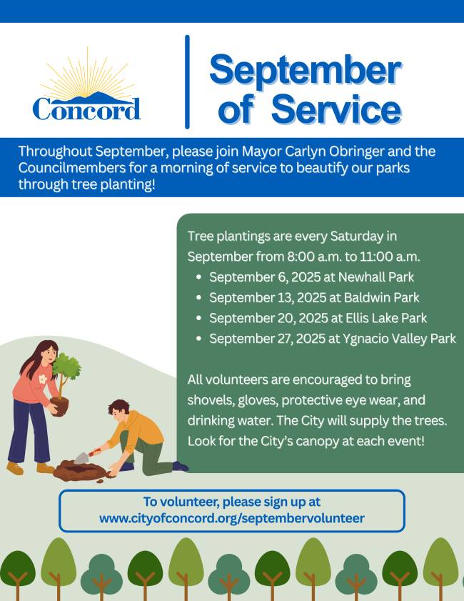 Concord Invites Volunteers To September Saturday Tree-Planting With Mayor Obringer