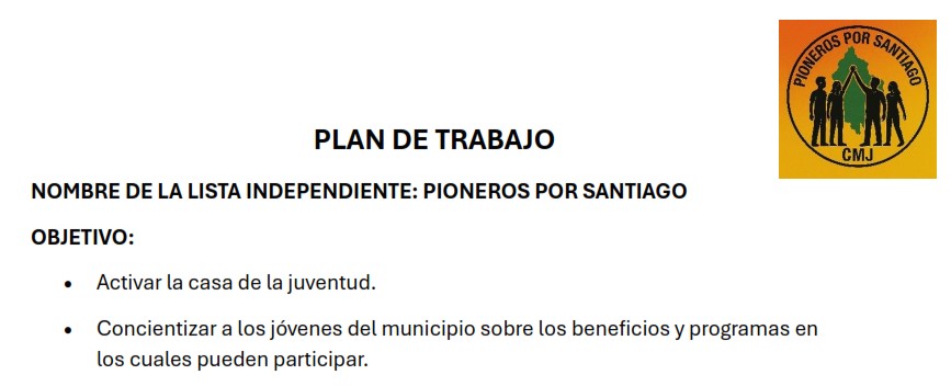 «Pioneros por Santiago» Presenta su Propuesta para Activar la Casa de la Juventud y Reducir el Consumo de Drogas