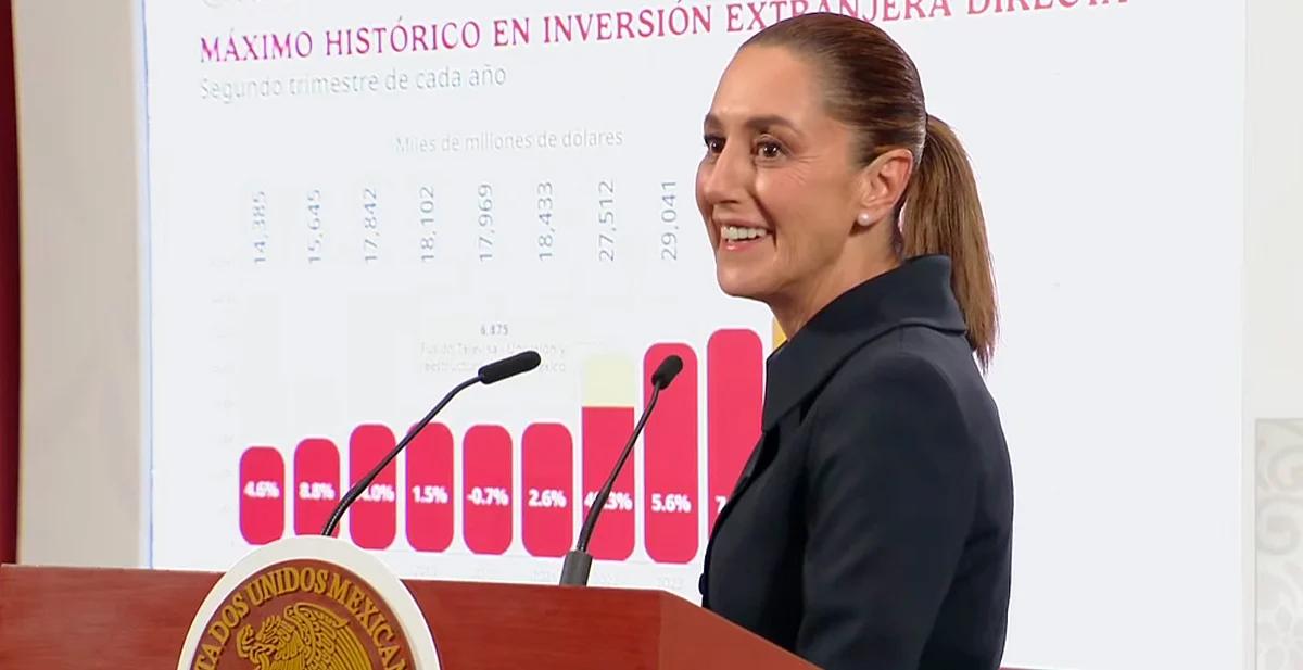 Histórica inversión extranjera en México: supera los 34 mil mdd en 2025