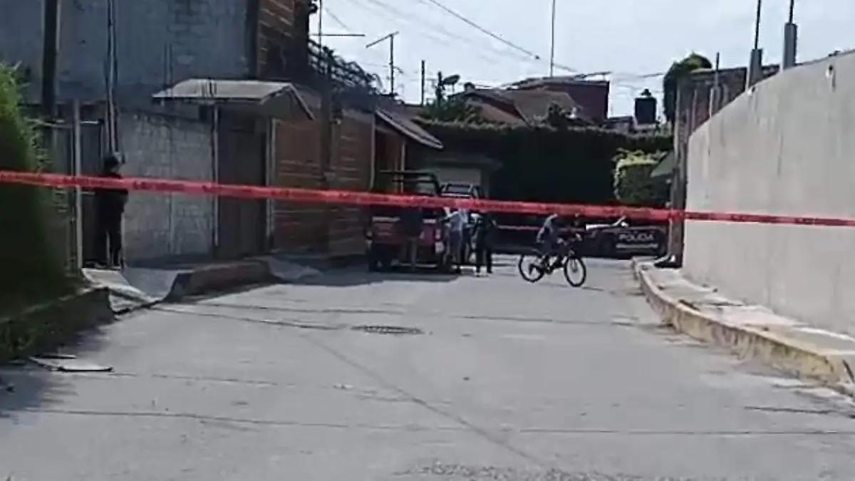 Hombre muere a balazos en la colonia Otilio Montaño de Cuautla