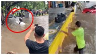 Tapatíos toman con humor inundaciones en Guadalajara: improvisan “banana” y clavados (VIDEOS)