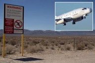 Top-secret jet spotted flying over Area 51