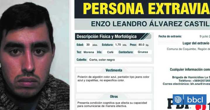 Familia busca a Enzo, hombre con discapacidad y epilepsia desaparecido hace un mes en Coquimbo