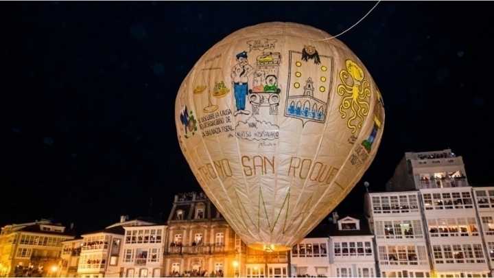 Así celebra Betanzos el 150 aniversario de su globo más famoso