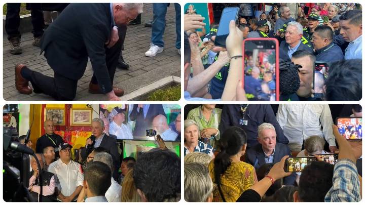 Álvaro Uribe volvió a la plaza pública y demostró que será clave en el 2026: La violencia en Colombia, entre el discurso de su campaña
