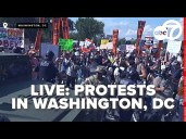 WATCH LIVE: Protestors march to the White House rallying against federal takeover of DC