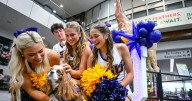 LSU football fans party at BR airport before Clemson game