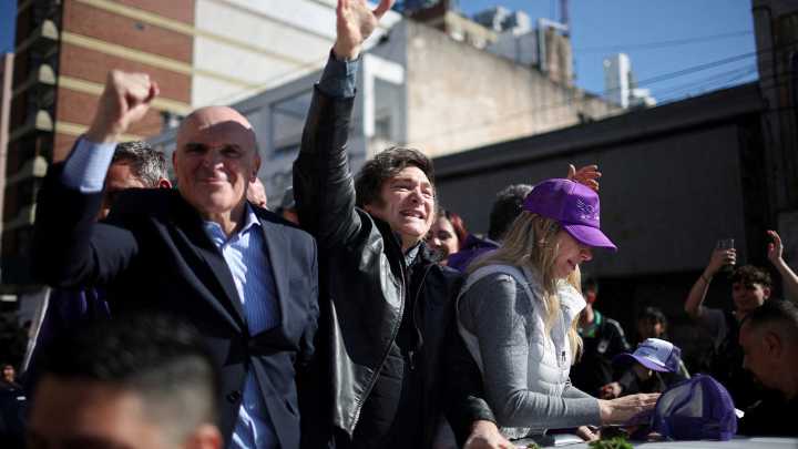 Argentina’s president pelted with objects at campaign rally