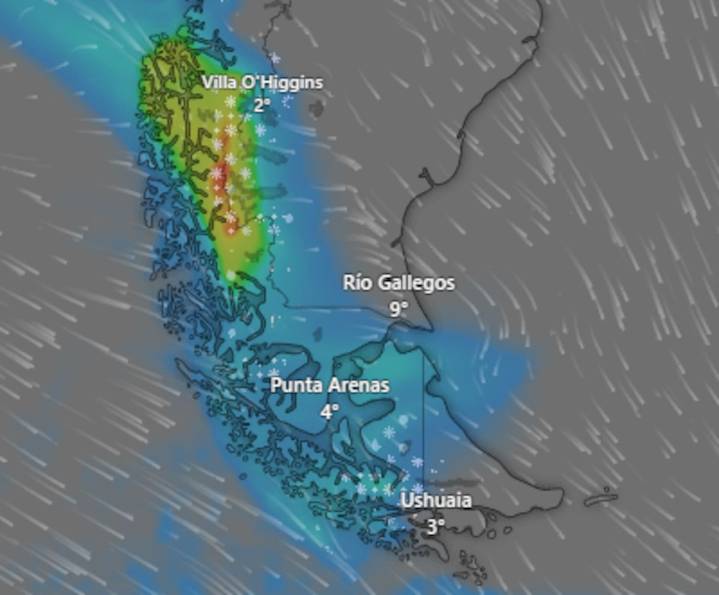 En dos provincias. Emiten alerta amarilla por viento y lluvia para este miércoles