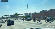 1 person arrested after over 100 people illegally ride bikes on Boston highways