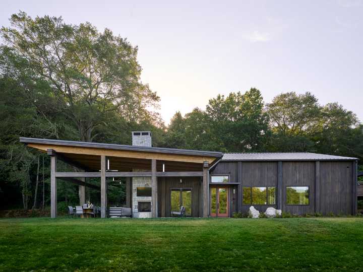 A former airplane hangar is now a Marietta family’s perfect riverside retreat