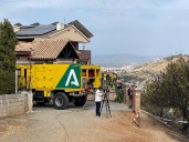 El Infoca aún no da por liquidado el incendio en Cenes de la Vega