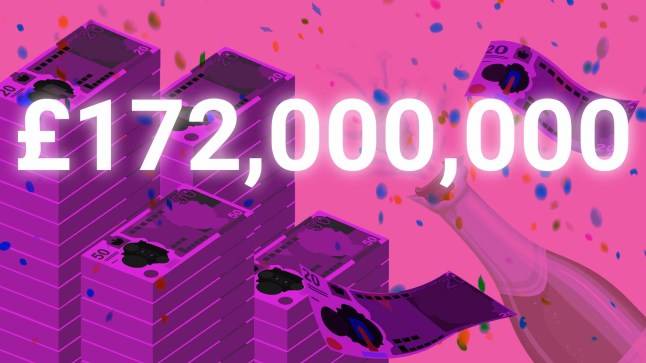 EuroMillions jackpot rolls over to £172,000,000 after no one gets lucky