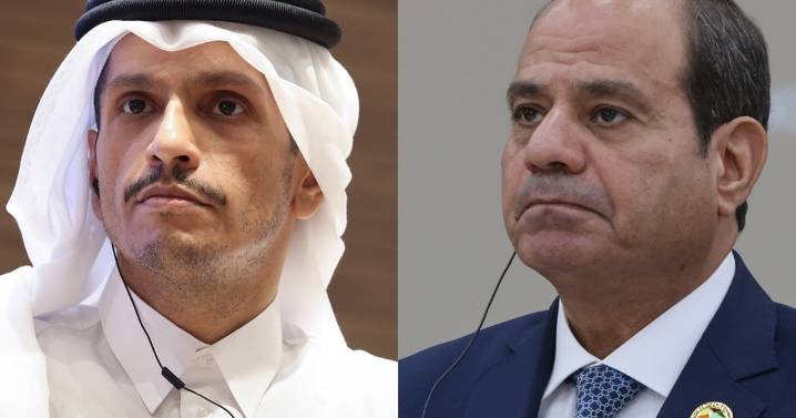 Qatari PM, Egyptian president back efforts to reach Gaza ceasefire