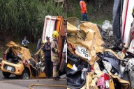 Taxista se salva milagrosamente de accidente con volqueta en Manizales