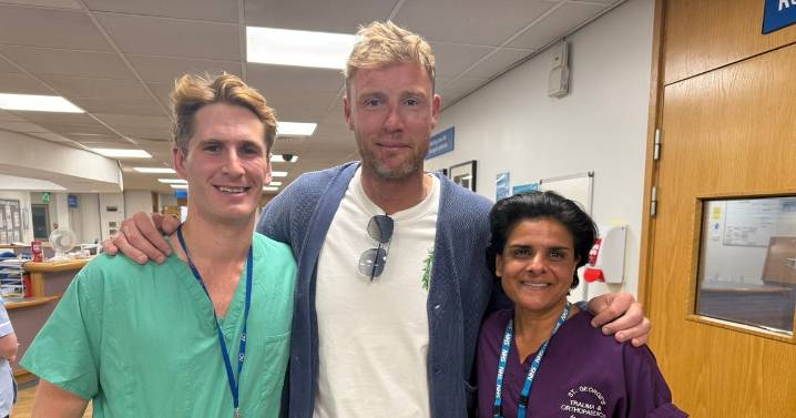 Andrew Flintoff says NHS staff gave 'love' when he was 'lowest I've ever been'