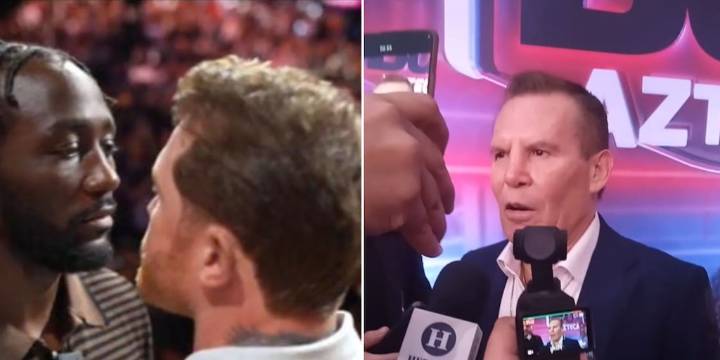 Julio César Chávez afirma que una victoria de Canelo sobre Crawford es un triunfo más: “Si fuera de su peso, pues está bien”