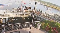 Video shows pickup truck accidentally driven off Mass. pier