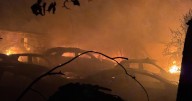 Firefighters battle 3-alarm fire, challenging conditions at New Orleans East scrapyard