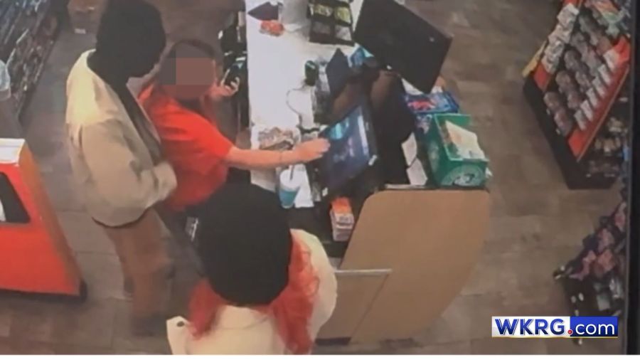 Chickasaw gas station robbery caught on surveillance video