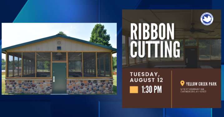 Ribbon cutting for the new Picnic Shelter at Yellow Creek Park to take place Tuesday