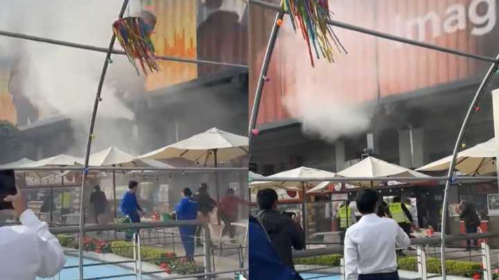 Reportan humareda en centro comercial de Independencia (VIDEO)